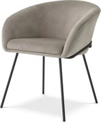 Scaun tapitat design LUX Campus, savona greige 116370 HZ