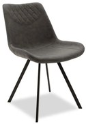 Scaun Bucatarie/Dining Orman Piele Ecologica Gri