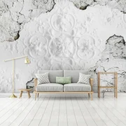 Fototapet - Relief pe perete risipit (254x184 cm)