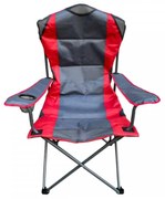 Scaun de grădină roșu-grafit