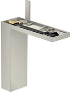 Baterie lavoar baie culoare inox, ventil click-clack, Hansgrohe Axor MyEdition 230 Inox