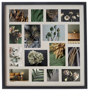 Rama pentru 16 fotografii TONY, neagră, 63 x 63 cm