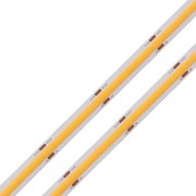 Bandă LED COB – 11 W/m, Lumină Caldă 3000 K, 10 m – 24 V