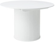 Masă de dining rotundă extensibilă cu blat suplimentar ø 120 cm Nola – Unique Furniture