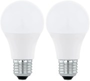 SET 2x bec LED RGBW dimabil Eglo 11587 A60 E27/9W/230V 2700-6500K + telecomandă