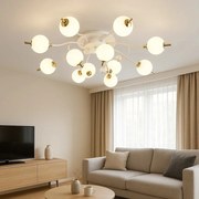 💡 Lustra LED L77131/8+4C WH+FGD – Eleganță și Putere într-un Design Arhitectural