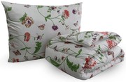 Set pilota pentru toate anotimpurile 140x200 cm din fibra siliconica cu perna 70x90 cm MEADOW FLOWERS