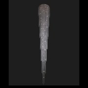 Lustra moderna casa scarii, cristal Bohemia L17 702/35/6, F long 420, tube