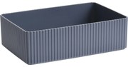 Organizator cosmetice Stripe gri, 21 x 6 x 14 cm