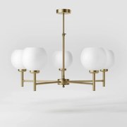 Candelabru din alama stil modern Art Deco Spheres