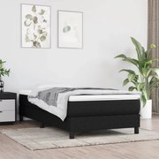 vidaXL Cadru de pat fără saltea, negru, 100x200 cm, textil