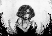 Fototapet - Portret de femeie (254x184 cm)