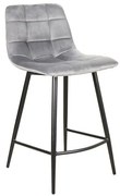 Scaun de bar Mila H2 Gri – h87 cm