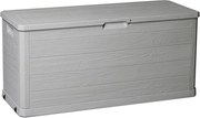 WOODYS Garden cutie de depozitare din plastic 280 L, gri des
