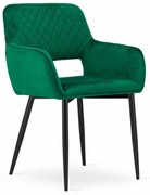 Scaun Bucatarie Si Dining AMALFI Catifea Verde x 1 Buc