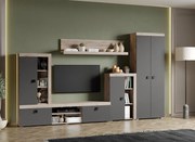 Set Mobilier Living Gri cu Stejar Gri Sam-C27