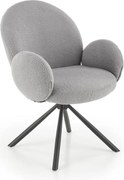 Scaun de masă KIVA, 1 buc., gri
