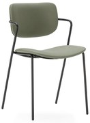 Scaune de dining kaki 2 buc. Maika – Marckeric