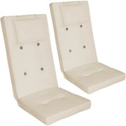 Deuba Set 2 perne - crema