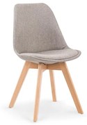 Scaun textil K303 gri deschis - H 83 cm