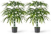 Plantă artificială bambus, 1 m, set 2 bucăți