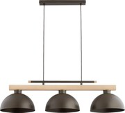 Lustră pe cablu VERTA 3xE27/15W/230V maro/bej