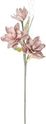 Floare artificiala roz din plastic si metal, ø 30 x H90 cm, Magnolia Mauro Ferreti