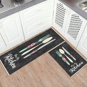 Set 2 Covoare bucatarie antiderapante 60x80 cm + 60x120 cm, CBU304