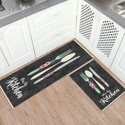 Set 2 Covoare bucatarie antiderapante 60x80 cm + 60x120 cm, CBU304