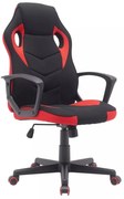 Scaun de birou Dakar negru/rosu