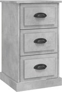 vidaXL Noptieră, gri beton, 39x39x67 cm, lemn prelucrat