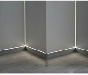 Profil LED Incastrat Colt Interior – 2m, Aluminiu