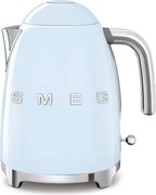 Cana electrica SMEG KLF03PBEU, 2400 W, 1,7 l, Bază rotativa la 360°, Finisaj lucios, Albastru pastel