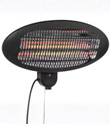 Încălzitor infraroșu de terasă, 2000W, 3 trepte de putere, cu sistem de montare pe perete, încălzire radiantă