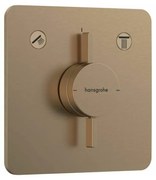 Baterie dus incastrata bronz periat Hansgrohe DuoTurn Q 2 functii