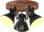 vidaXL Plafonieră industrială, negru, 42 x 27 cm, 25 W, E27