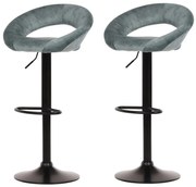 Set de scaune de bar AUB-822 BLUE4, 2 buc.