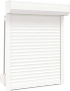 vidaXL Obturator rulant Manual Alb 70 x 100 cm Aluminiu și Poliuretan