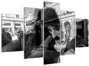 Tablou - Charles Chaplin la Praga (150x105 cm)