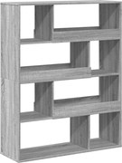 vidaXL Bibliotecă, gri sonoma, 100x33x125,5 cm, lemn prelucrat