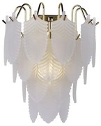 Aplica de perete alama lucios sticla mata Feather