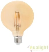 Bec E27 GLOBE LED LED AMBER 5W 2200K DIMABLE 17434