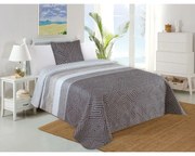 Set cuvertură și față de pernă gri matlasat 140x220 cm Plaza – My House