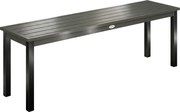 Outsunny Bancă de grădină cu 2 locuri, 130x34x43 cm, gri | Aosom Romania