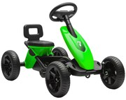 AIYAPLAY Kart cu pedale pentru copii, karting pentru copii între 2 și 5 ani cu roți EVA silentioase, înainte și înapoi, verde | Aosom Romania