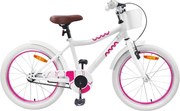 vidaXL Bicicletă pentru Copii 18 Inci pentru 5-7 ani Alb