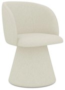 Scaun de sufragerie crem tapițat Maia – Makamii