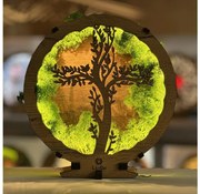 Li-Go 23622/DUB2 - Decorațiune LED de masă reglabilă LED/12W/230V 20x22 cm stejar