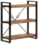 vidaXL Bibliotecă cu 3 niveluri, 77x30x80 cm, lemn masiv reciclat/fier
