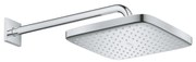 Palarie dus Grohe Tempesta 25 cm, forma patrata, brat inclus 38 cm, crom-26687000